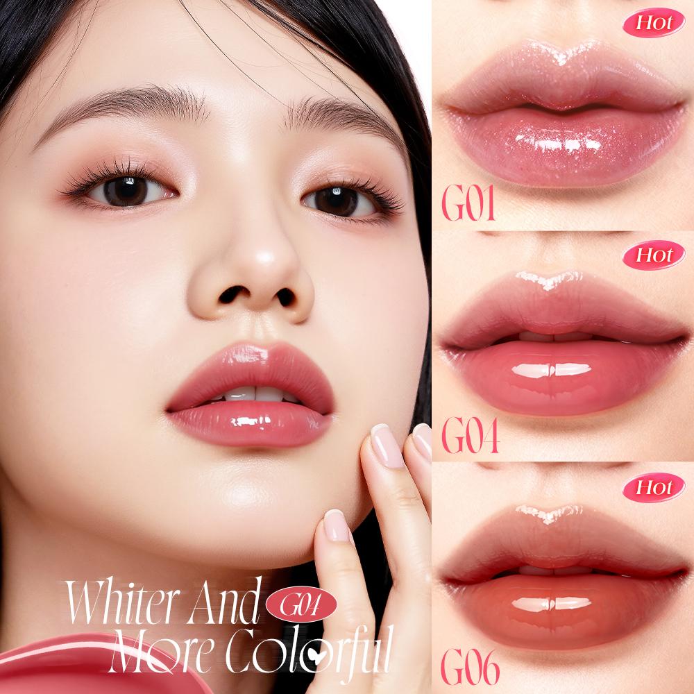 O.TWO.O Watery Lasting Glossy Lip Tint - Lip Tint Efeito Gloss de Longa Duração