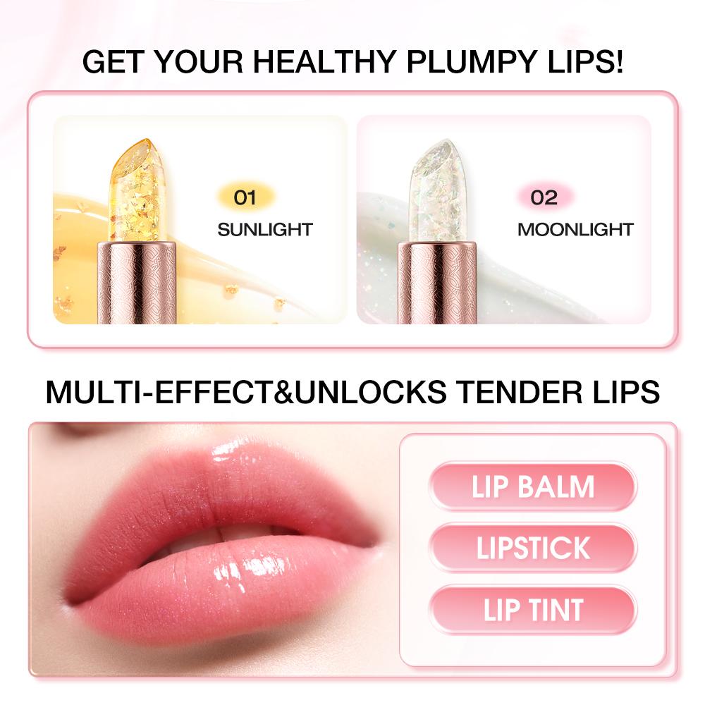 O.TWO.O Haute Gold Foil Thermochromic Lipstick - Batom Hidratante Termocrômico