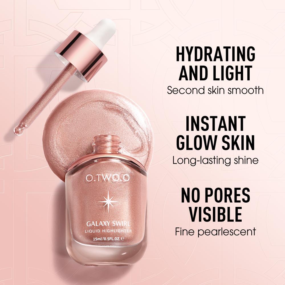 O.TWO.O Haute Galaxy Swirl Liquid Highlighter - Iluminador Líquido Efeito Galaxy