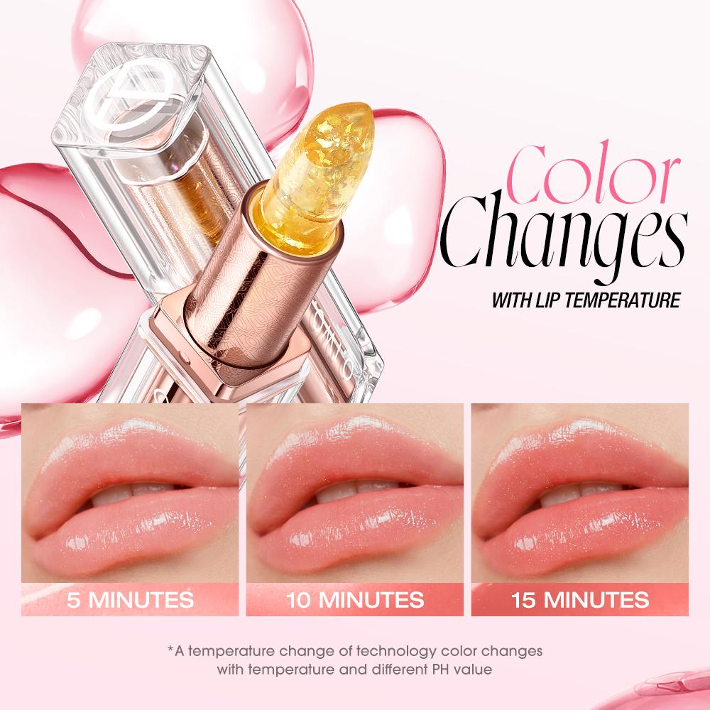 O.TWO.O Haute Gold Foil Thermochromic Lipstick - Batom Hidratante Termocrômico