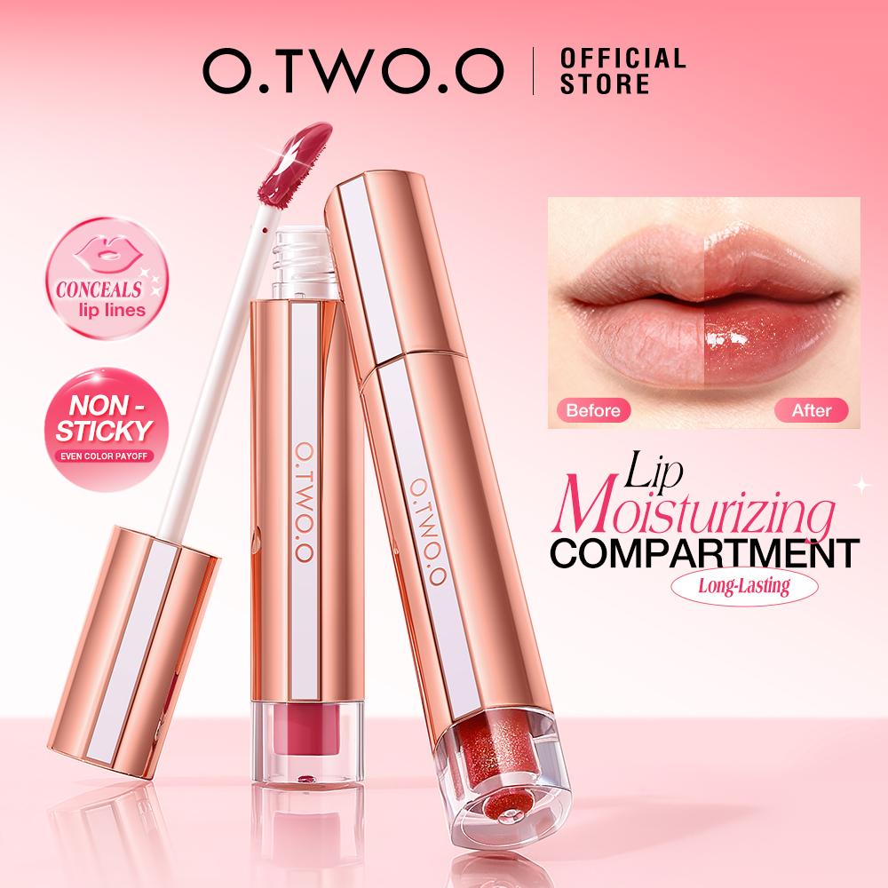 O.TWO.O Watery Lasting Glossy Lip Tint - Lip Tint Efeito Gloss de Longa Duração