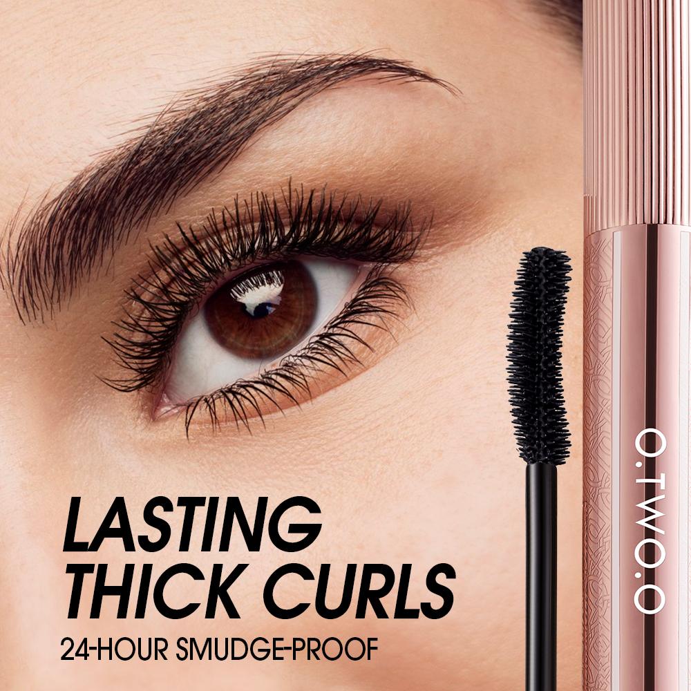 O.TWO.O Volumizing Waterproof Long Lasting Thick Curl Mascara - Máscara de Cílios com Volume, Alongamento e Curvatura de Longa Duração