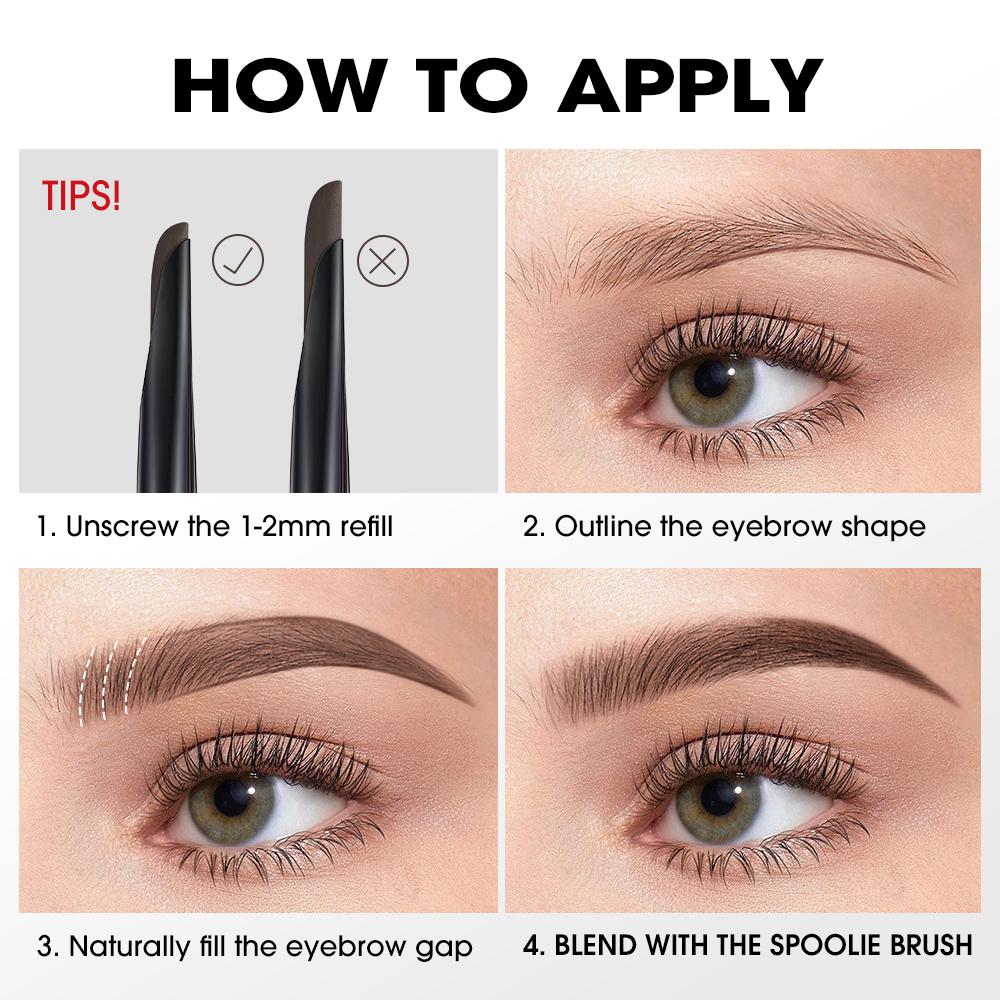 O.TWO.O Haute Sculpting Machete Brow Pencil - Lápis de Sobrancelhas Efeito Definido