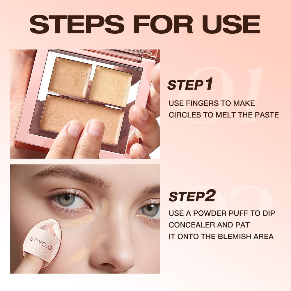 O.TWO.O Haute Creamy Concealer Palette - Paleta de Corretivo Cremoso
