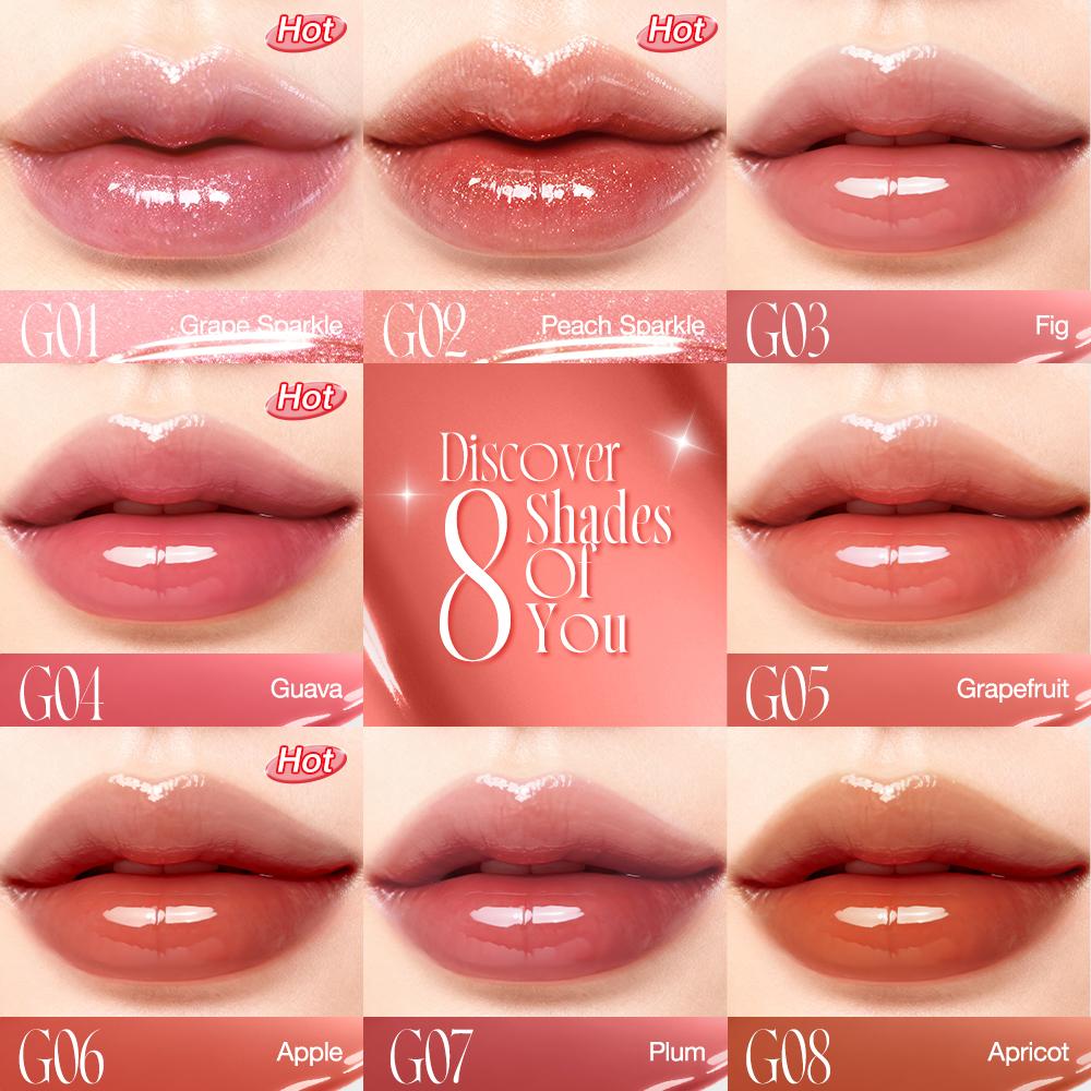 O.TWO.O Watery Lasting Glossy Lip Tint - Lip Tint Efeito Gloss de Longa Duração