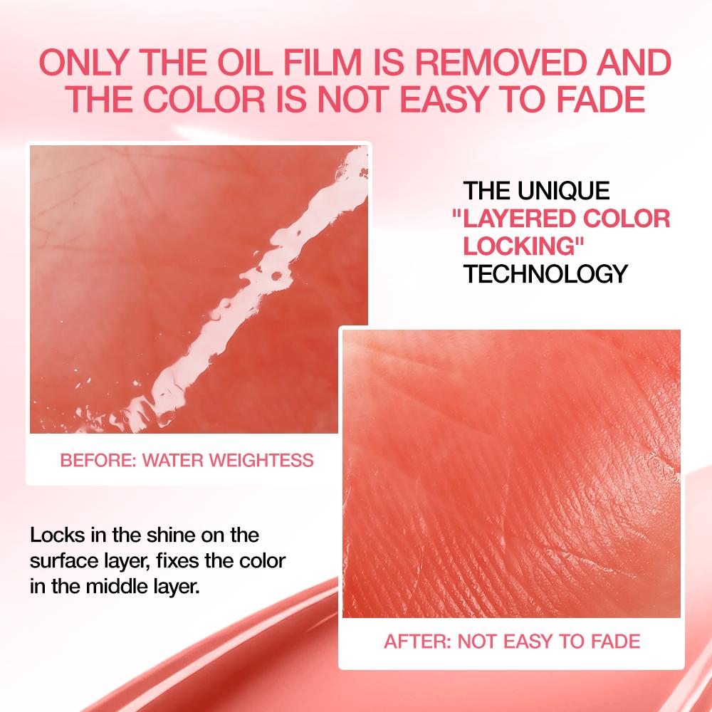 O.TWO.O Watery Lasting Glossy Lip Tint - Lip Tint Efeito Gloss de Longa Duração