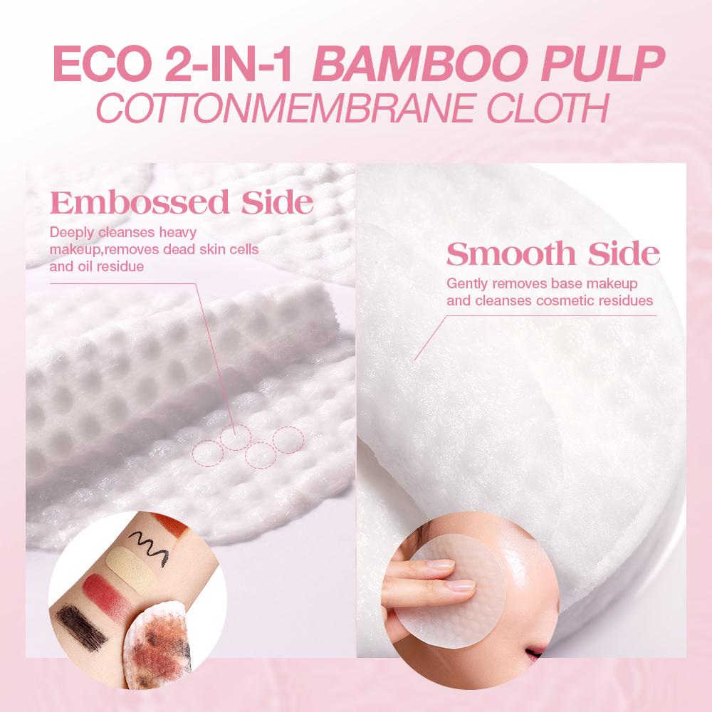 O.TWO.O Peach Soothe Cleansing Pads - Pad Demaquilante para Limpeza Facial de Pêssego