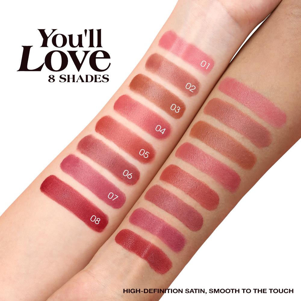O.TWO.O Haute Hydrating Satin Lipstick - Batom Hidratante Efeito Acetinado