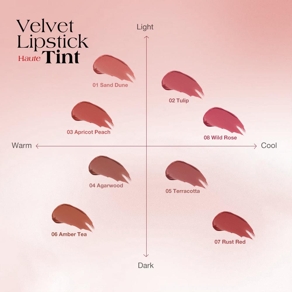 O.TWO.O Haute Long wear Velvet Matte Lipstick - Batom Matte Aveludado de Longa Duração