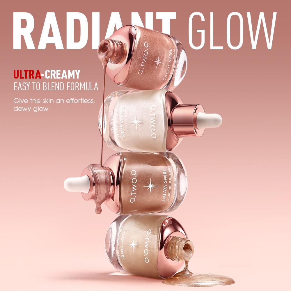 O.TWO.O Haute Galaxy Swirl Liquid Highlighter - Iluminador Líquido Efeito Galaxy