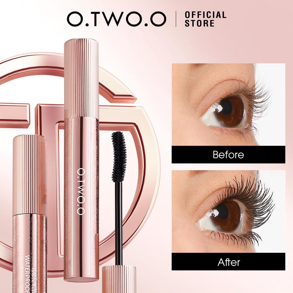 O.TWO.O Volumizing Waterproof Long Lasting Thick Curl Mascara - Máscara de Cílios com Volume, Alongamento e Curvatura de Longa Duração